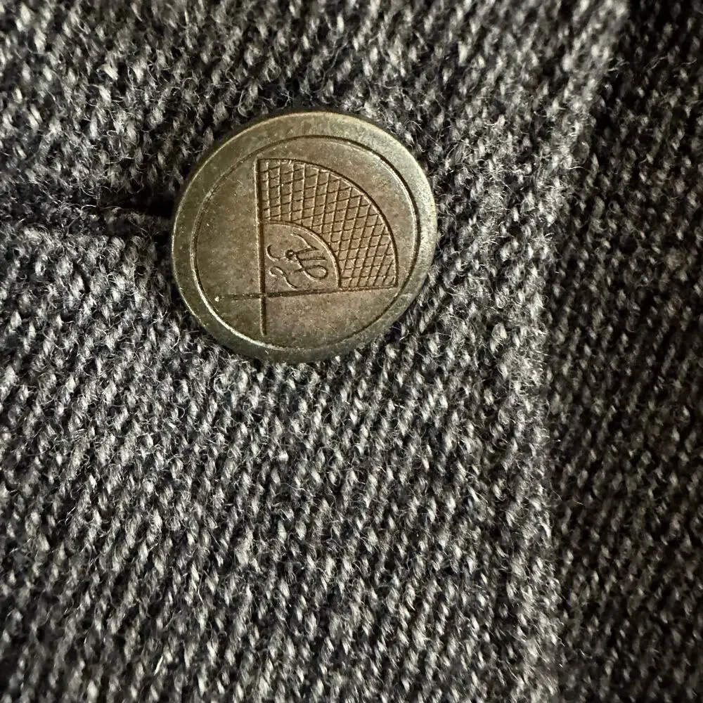 Karl Legerfeld Rare Vintage 90s Gray Tweed Military Steampunk Style Jacket